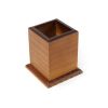 HAWOK Wood Toothpick Holder, Square Toothpick container, for Home, Kitchen, Restaurant