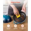 Enameled Cast Iron Dutch Oven, 5 Quart Pot for Sourdough Bread Baking, Heavy-Duty Cookware Pan with Lid and Dual Handles