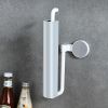 Kitchen Paper Towel Rack Wall-mounted Paper Rack Hanging Shelf Cling Film Bag Storage Rag Rack Roll Paper Rack Without Punching