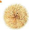 Sturdy Safe Toothpick Holder with 800 Natural Wood Toothpicks for Teeth Cleaning, Unique Home Design Decoration, Unusual Gift, 2 Pack, Beige
