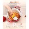 Enameled Cast Iron Dutch Oven, 6 Quart Pot with Lid and Dual Handles, Heavy-Duty Durable Cookware Pan, Oven Induction Compatible up to 500Fahrenheit
