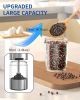 Gravity Electric Salt and Pepper Grinder Set Stainless Steel Automatic Salt and Pepper Grinder Set, Battery Operated, LED Light, Adjustable Coarseness