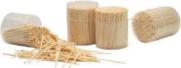 Traditional Wooden Toothpicks Made from Bamboo, Bulk Pack (2,000)