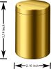 Stainless Steel Toothpick Holder Dispenser Quality Home Tooth Picks Lot Container with 500 Pieces Bamboo Toothpicks for Teeth and Appetizer (Golden)