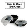 GLIDER S10 Black Bento Premium Lunch Box & Food Storage Container