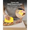 Pizza Stone, 16 x 14 x 0.6 Inch Rectangular Cordierite Pizza Stone, Large Baking-Stone with Scraper