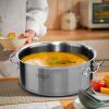 3.7 gal Top Grade Thick Stainless Steel Stock Pot 18/10