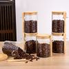 6 PCS glass storage jars for storing coffee, candies, seasonings, and tea leaves