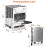 Foldable Camping Wood Burning Stove with Grill