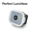 GLIDER S20 Black Bento Premium Lunch Box & Food Storage Container - Large
