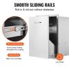 Pull Out Trash Drawer 19.7W x 26.5H Inch Outdoor Kitchen Drawers Stainless Steel with Trash Bag Ring for BBQ Island or Grill Station
