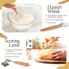 Anti-counterfeit bread basket, sourdough baking supplies, complete sourdough beginner kit, bread lamella, Danish dough whiskey, bread basket