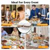 42Pcs Disposable Chafing Dish Buffet Kit - Heat-Resistant Aluminum Foil Pans, Iron Stands & Sturdy Utensils - Long-Lasting Warmth - Ideal for Catering