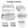 42Pcs Disposable Chafing Dish Buffet Kit - Heat-Resistant Aluminum Foil Pans, Iron Stands & Sturdy Utensils - Long-Lasting Warmth - Ideal for Catering