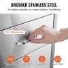 Outdoor Kitchen Drawers 14" W x 20.3" H x 23" D, Flush Mount Triple Access BBQ Drawers Stainless Steel with Handle