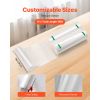 Vacuum Sealer Bags, 2 Rolls 11 In x 50 Ft, Non-BPA Food Grade Seal A Meal Bags, Customizable Freezer-friendly Vac Sealing Bag for Food Saver