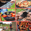 9PCS BBQ Grill Accessories for Top Chef - Professional Grill Tools Set & Basic BBQ Tools for Backyard Restaurant Outdoor Kitchen - Gifts for Father