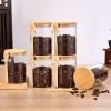 6 PCS glass storage jars for storing coffee, candies, seasonings, and tea leaves