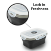 GLIDER S20 Black Bento Premium Lunch Box & Food Storage Container - Large