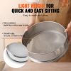 Flour Sieve Fine Mesh, 150 Mesh Flour Sifter, 304 Stainless Steel Fine Mesh Sifter Food-grade, 12.6" Fine Mesh Strainers for Baking
