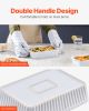 Ceramic Baking Dish, 7" x 11", Bakeware Set of 2, Rectangular Casserole Dish Set, Baking Pans with Handles, Oven Secure, Lasagna Pans Deep for Cooking