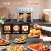 PlumChef 29.5 QT French Door Air Fryer Convection Toaster Oven, Extra Large 6 Slices, 1700W, Multifunction Oven for Air Fryer, Toast, Grill, Defrost