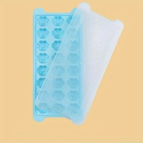 1pc Soft Bottom Cat Paw Ice Tray Mold - Homemade Ice Cube Box for Kitchen Refrigerator - Perfect for Making Delicious Ice Cream and Cocktails (Color: Blue, Quantity: 1Pc)