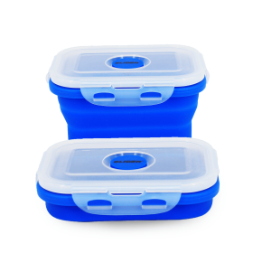 GLIDER S20 Black Bento Premium Lunch Box & Food Storage Container (Color: Blue, size: medium)