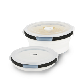 GLIDER LB White Bento Premium Lunch Box & Food Storage Containers (Color: White, size: small)