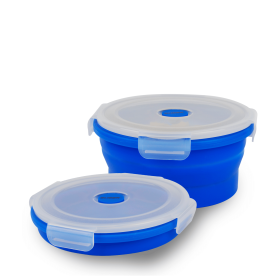 GLIDER LB Blue Bento Premium Lunch Box & Food Storage Containers (Color: Blue, size: large)