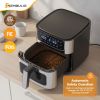 6.34QT Multi-Function Air Fryer with Ceramic Coating Suitable for Roast, Bake, Broil, Dehydrate, Reheat & Keep Warm, Digital Temperature (90°F-450°F)