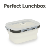 GLIDER LB White Bento Premium Lunch Box & Food Storage Containers