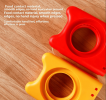 Round Sandwich Cutter and Sealer - Uncrustables Bread Maker for Kids, PP & Stainless Steel Pocket Sandwich Mold